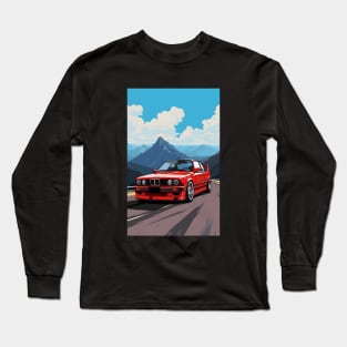 Classic Red BMW E30 Long Sleeve T-Shirt